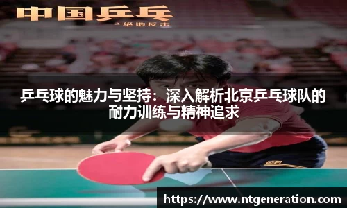 乒乓球的魅力与坚持：深入解析北京乒乓球队的耐力训练与精神追求